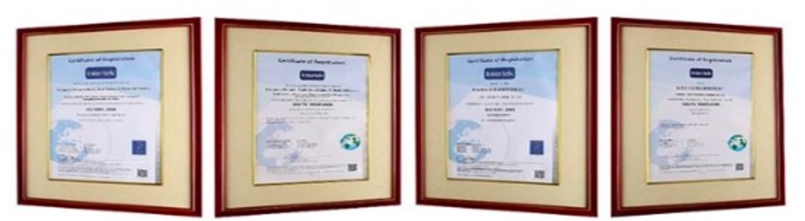 Factory quality certification document
